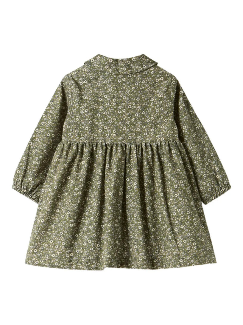 Floral corduroy dress