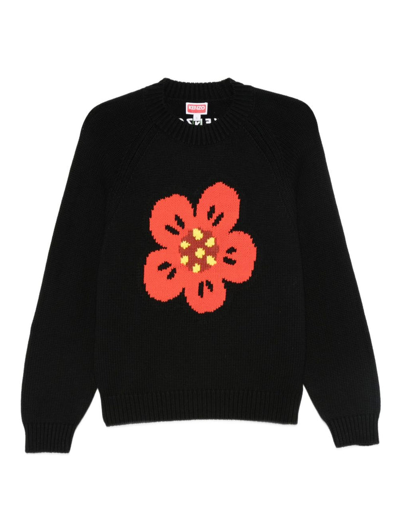 Cotton and wool sweater 'Boke Flower'