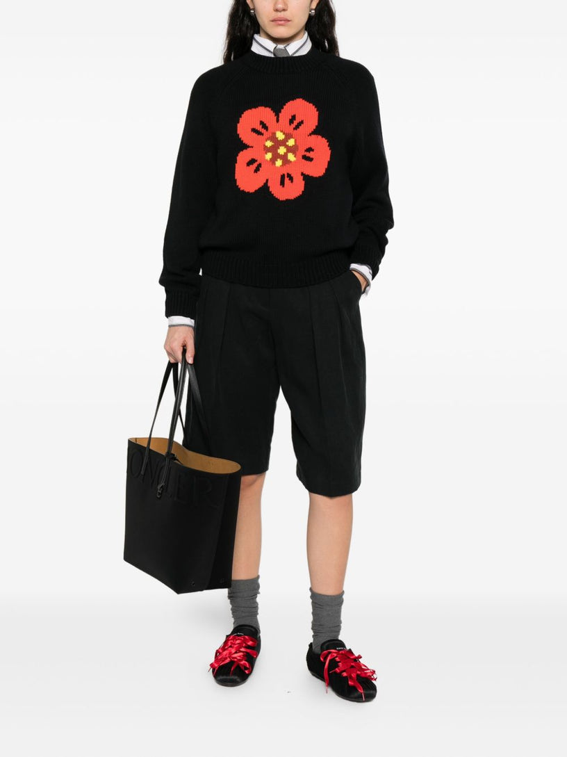 Cotton and wool sweater 'Boke Flower'