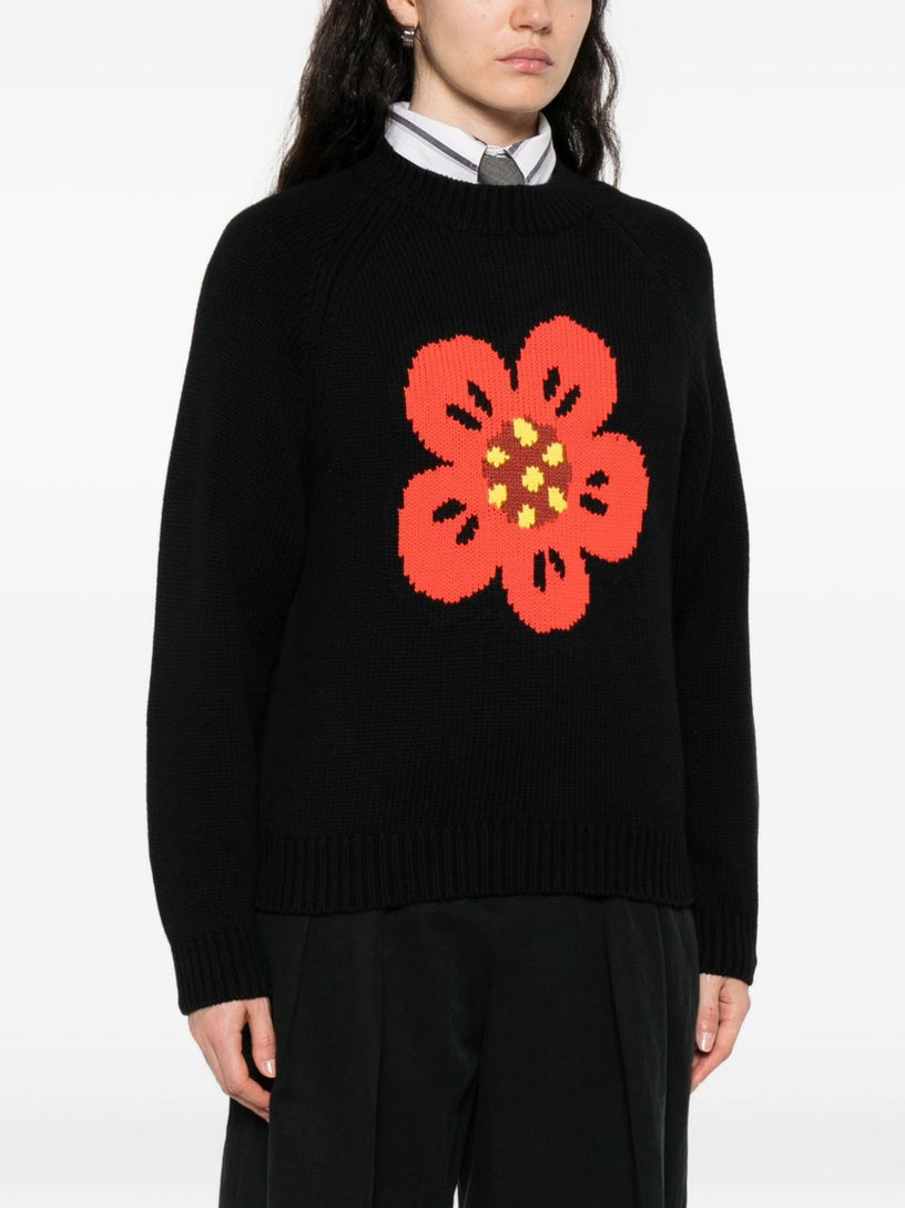 Cotton and wool sweater 'Boke Flower'