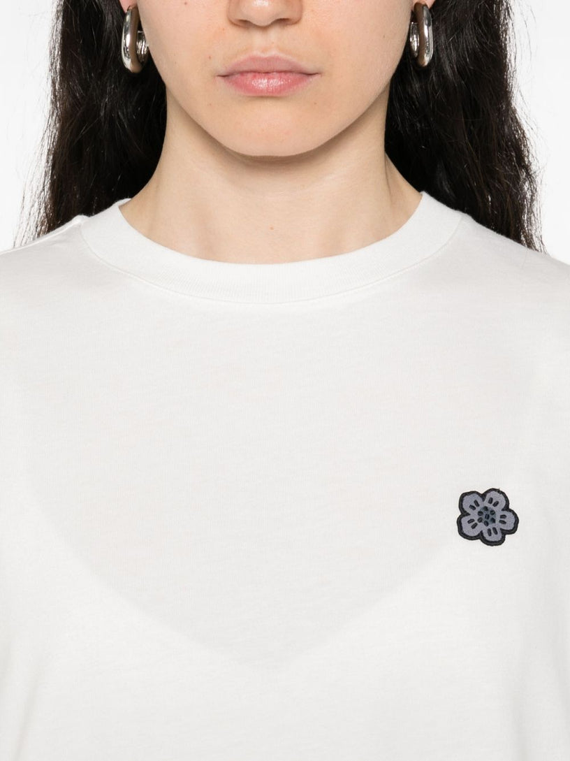 Relaxing t-shirt with 'Boke Flower' embroidery
