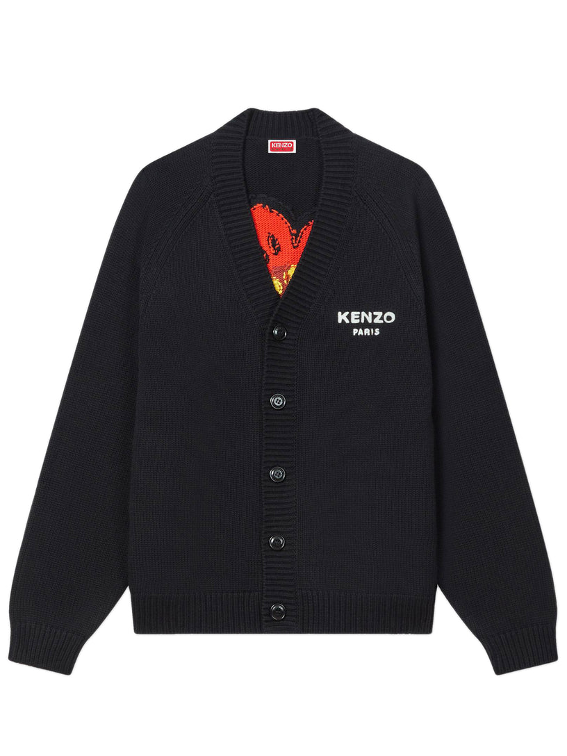 Cardigan boke flower