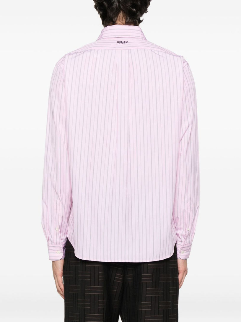 'Boke Flower' embroidered casual shirt