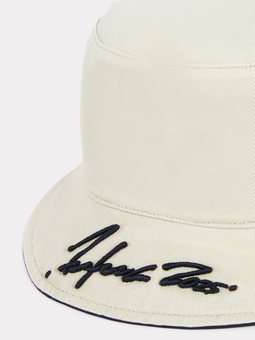 Reversible cotton bucket hat with 'Kenzo x Futura 2000' embroidery
