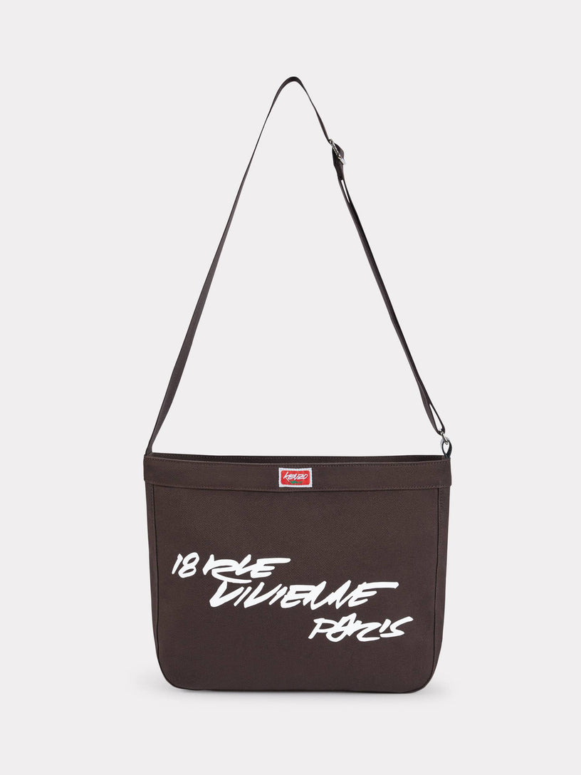 'Kenzo x Futura 2000' Large 'Kenzo Utility' Canvas Shoulder Bag