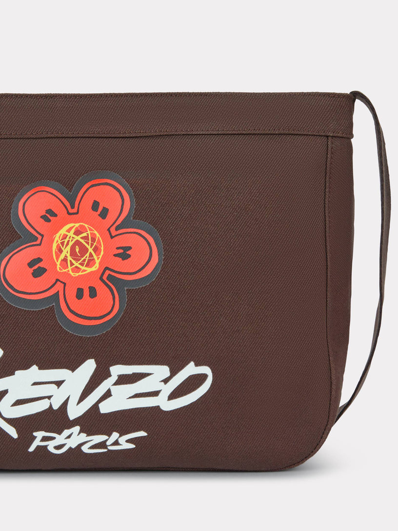 'Kenzo x Futura 2000' Large 'Kenzo Utility' Canvas Shoulder Bag