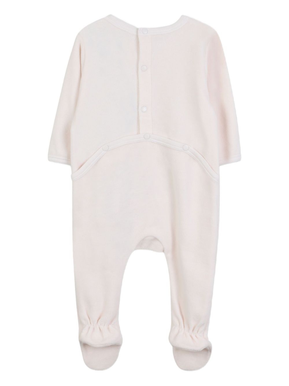 Elephant-print babygrow set