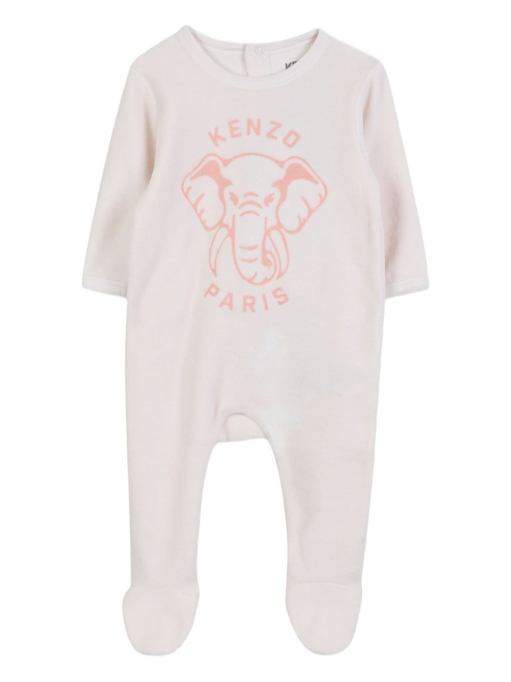 Elephant-print babygrow set