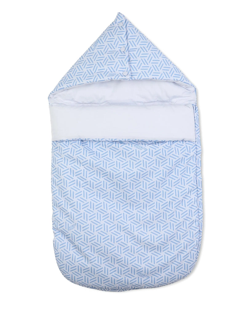 Geometric-print sleeping bag