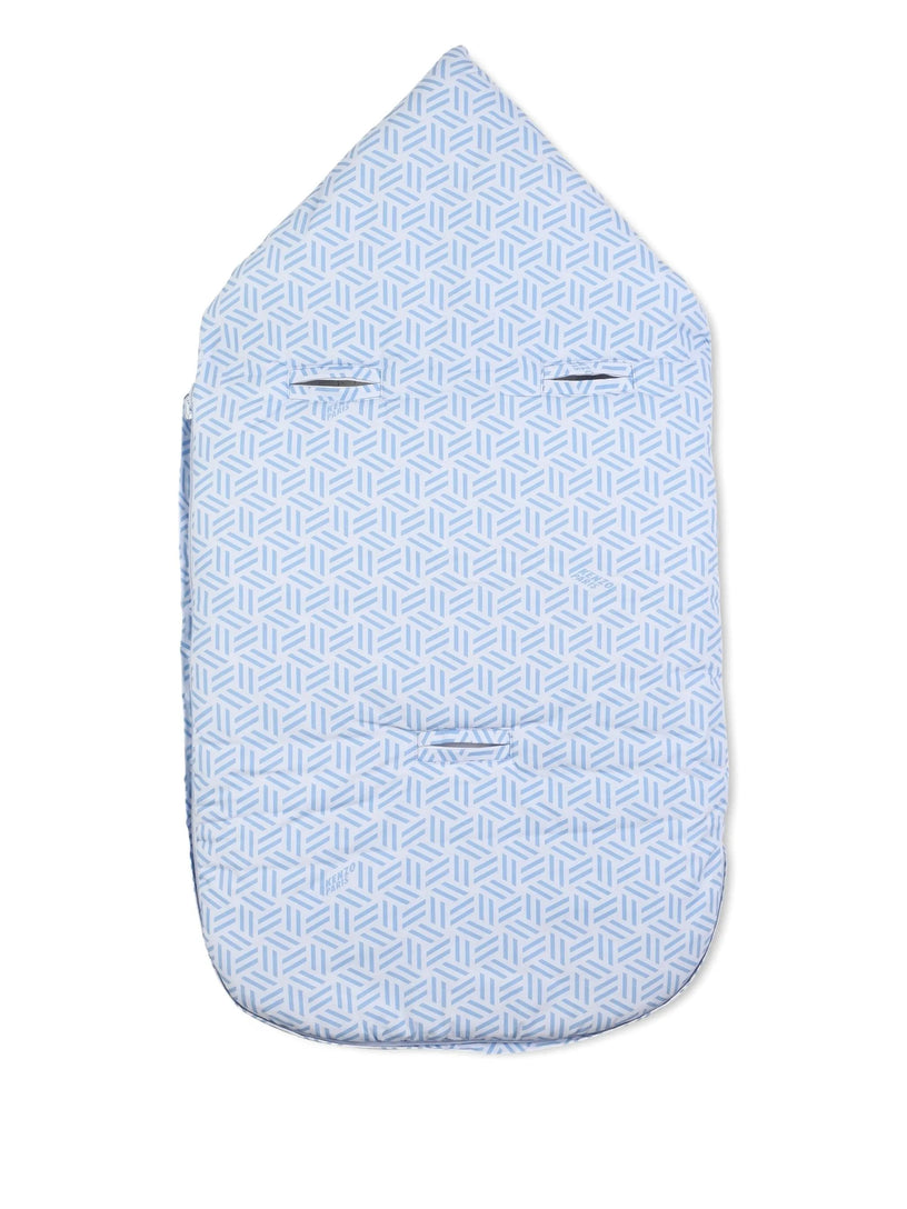 Geometric-print sleeping bag