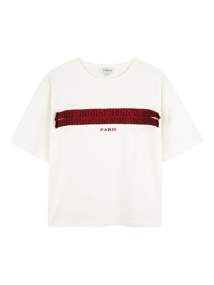 Curb-braid t-shirt