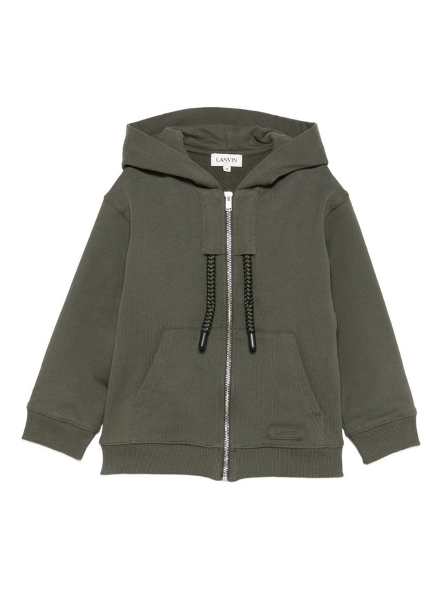 Logo zip-up hoodie