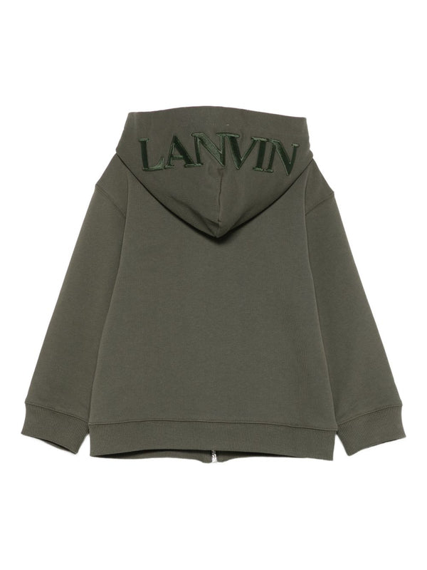 Logo zip-up hoodie