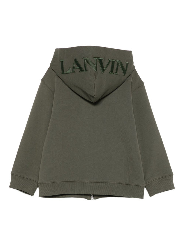 Logo zip-up hoodie