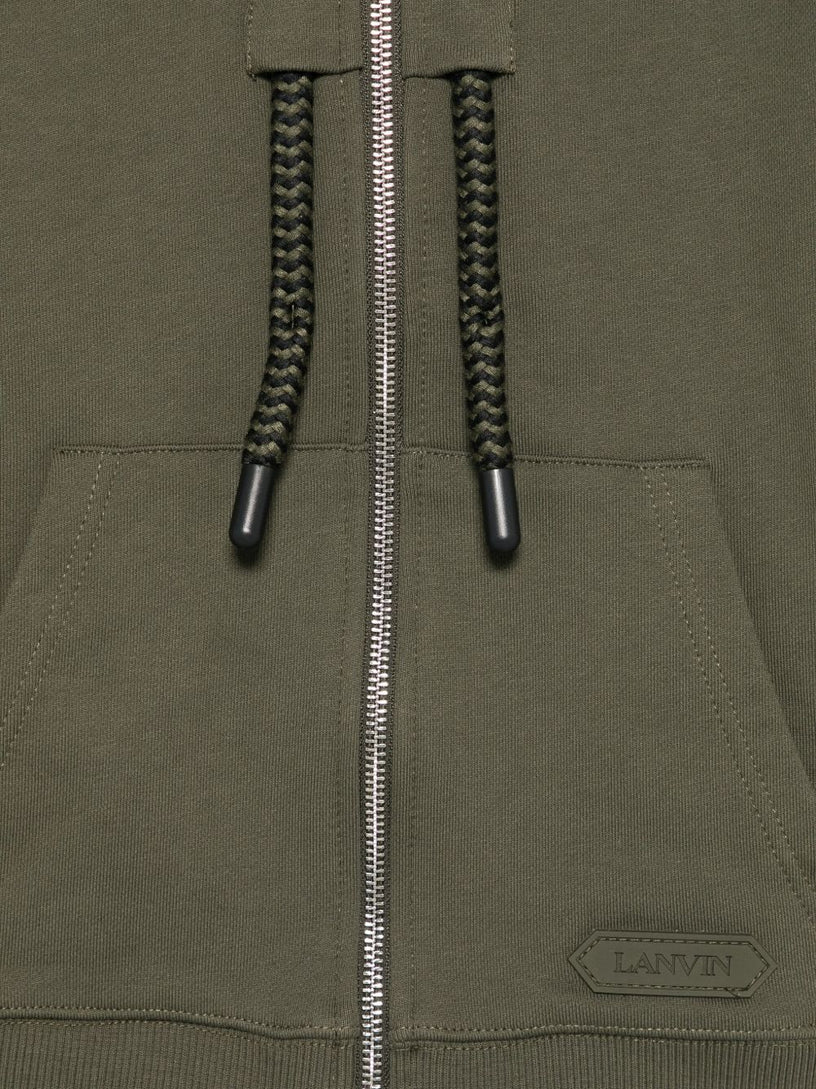 Logo zip-up hoodie