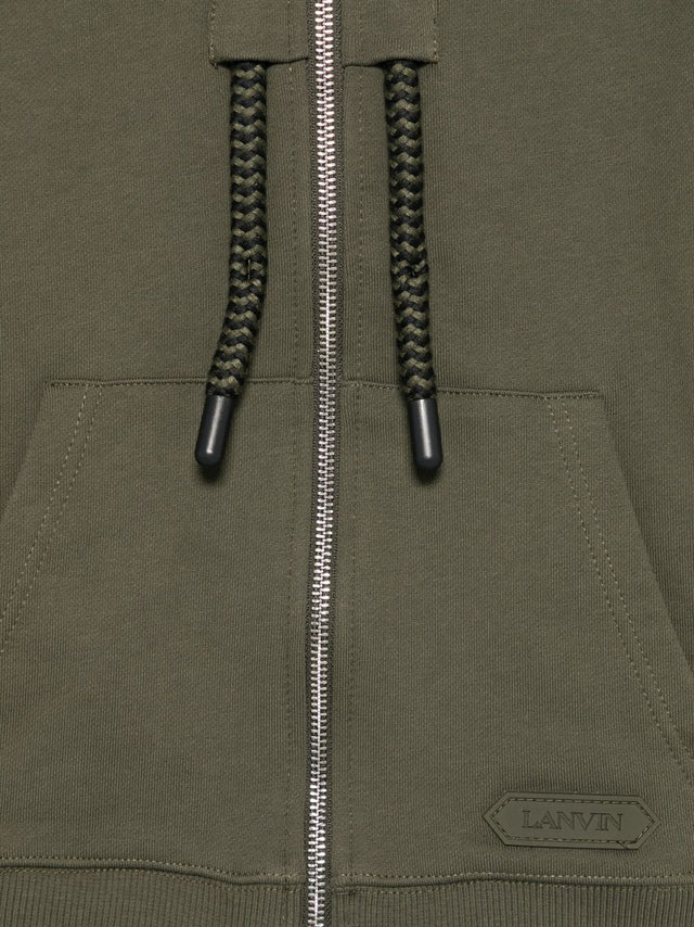 Logo zip-up hoodie