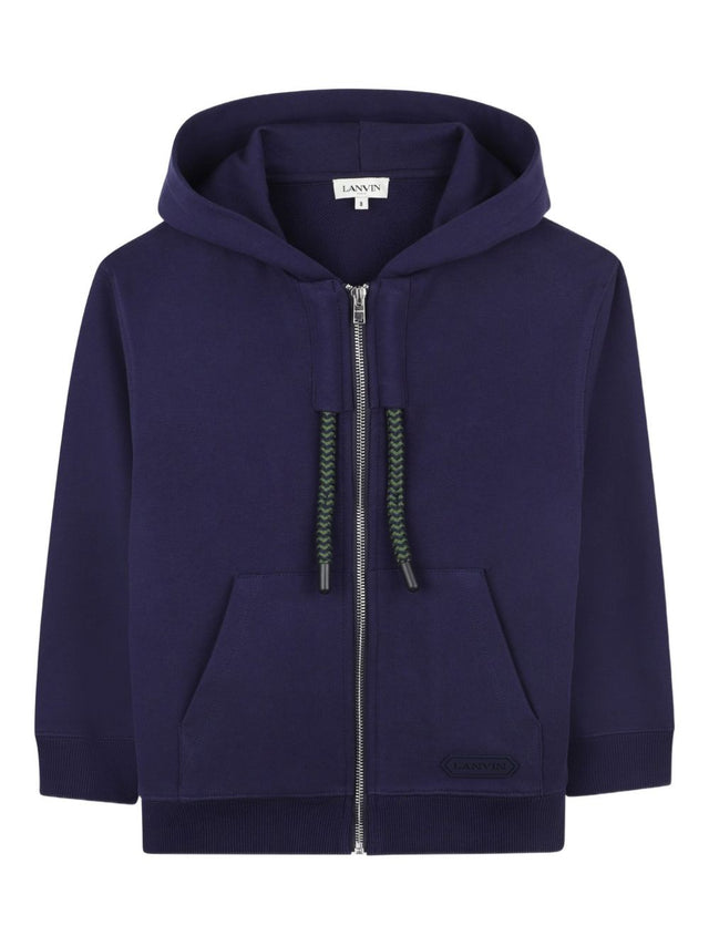 Logo zip-up hoodie