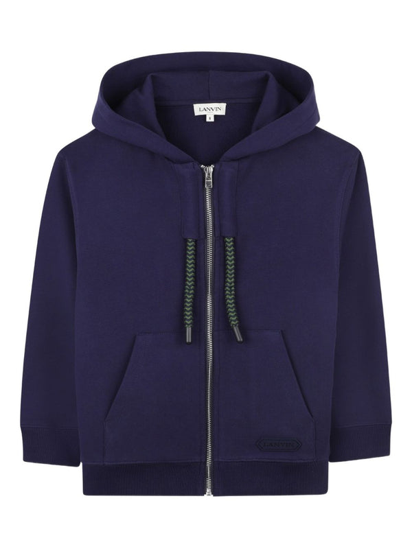 Logo zip-up hoodie