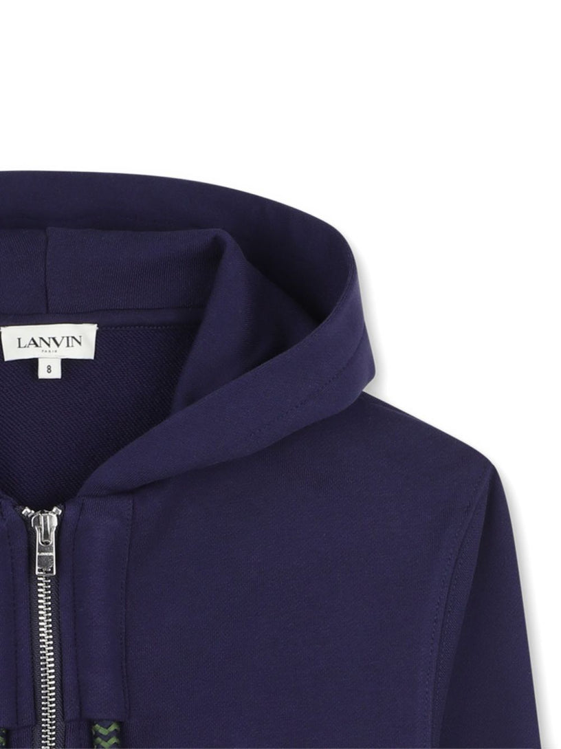 Logo zip-up hoodie
