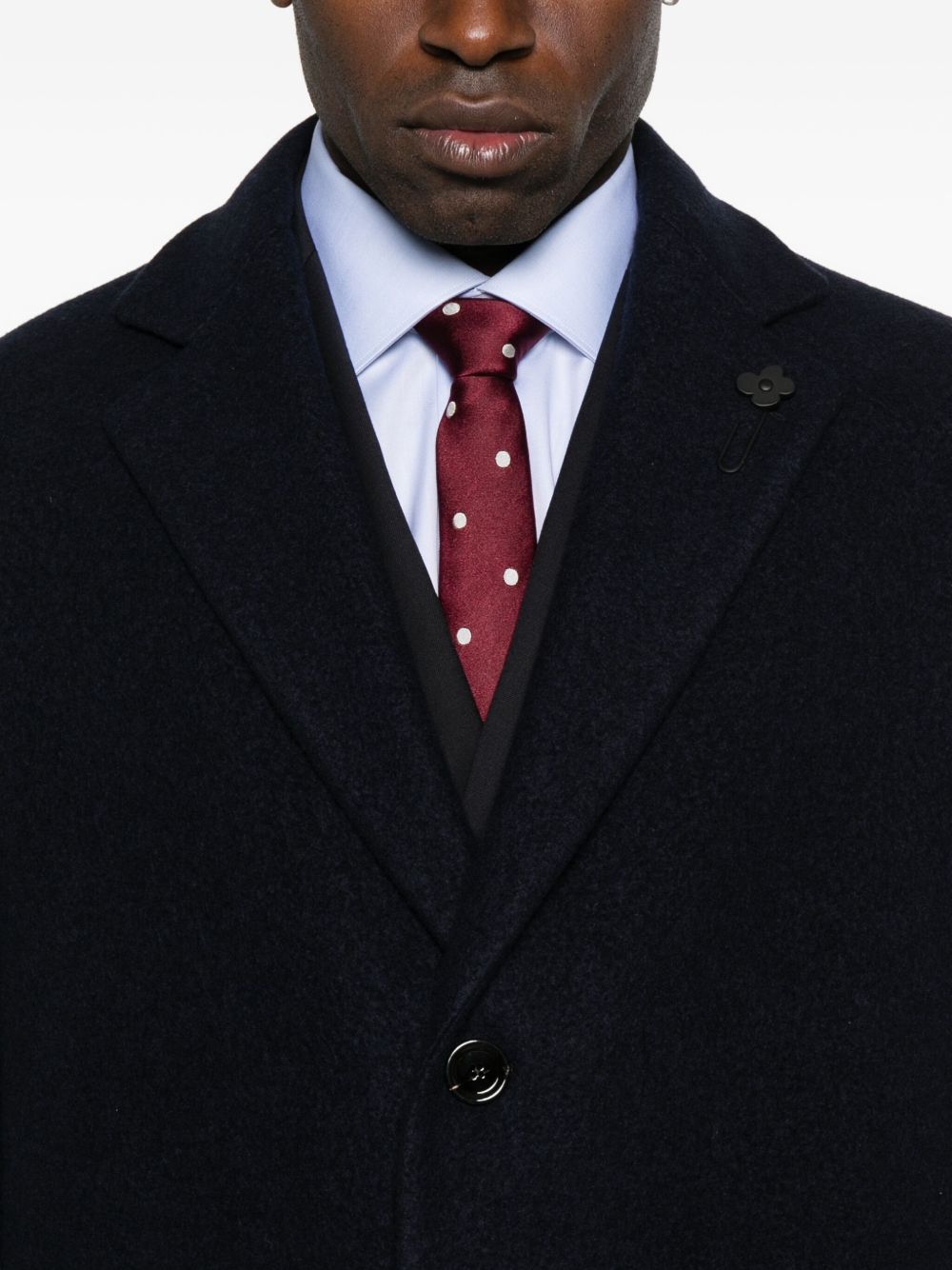 Wool and silk coat