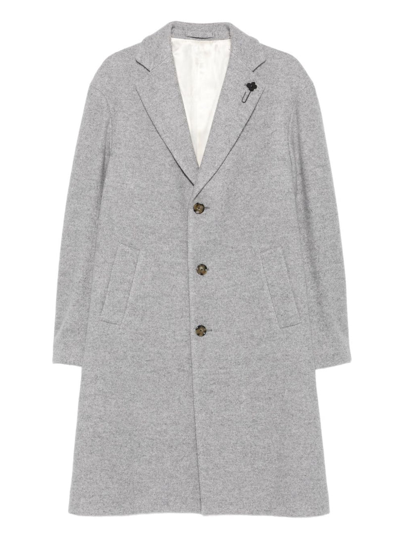 Wool and silk coat