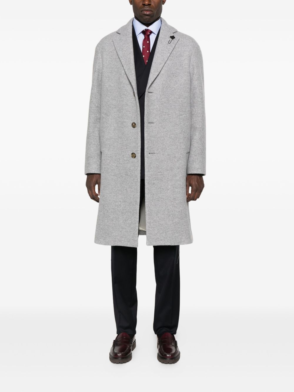 Wool and silk coat