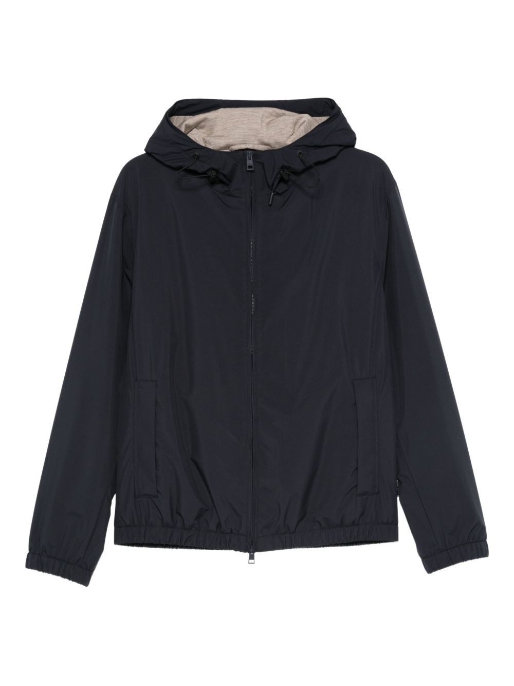 Jacket in water-repellent technical fabric