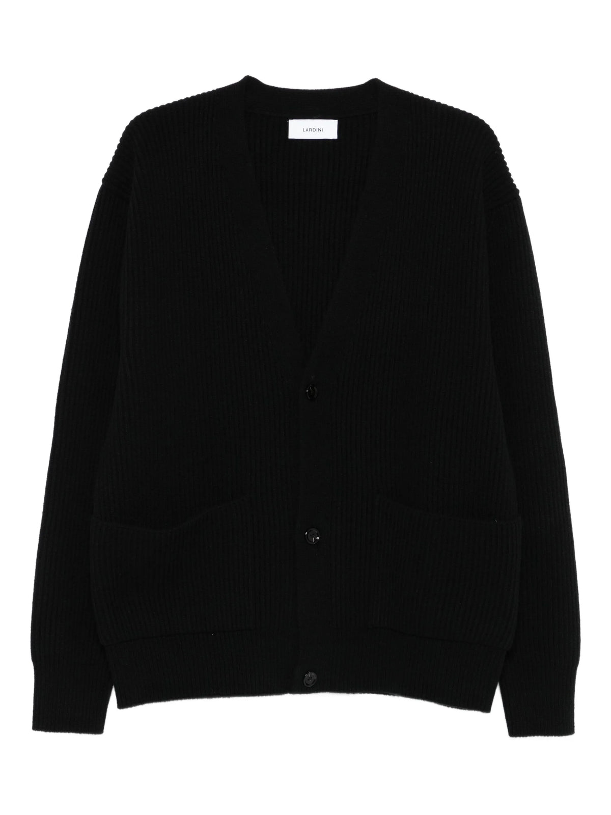 Ribbed wool cardigan