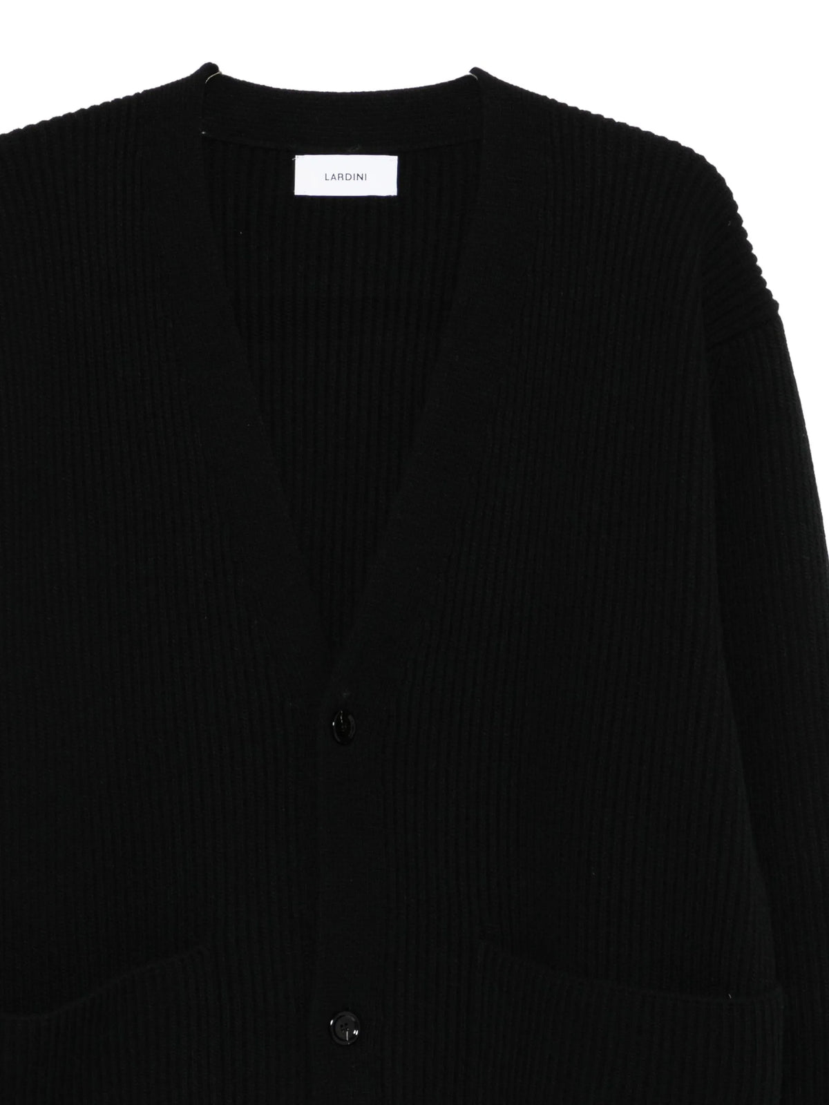 Ribbed wool cardigan