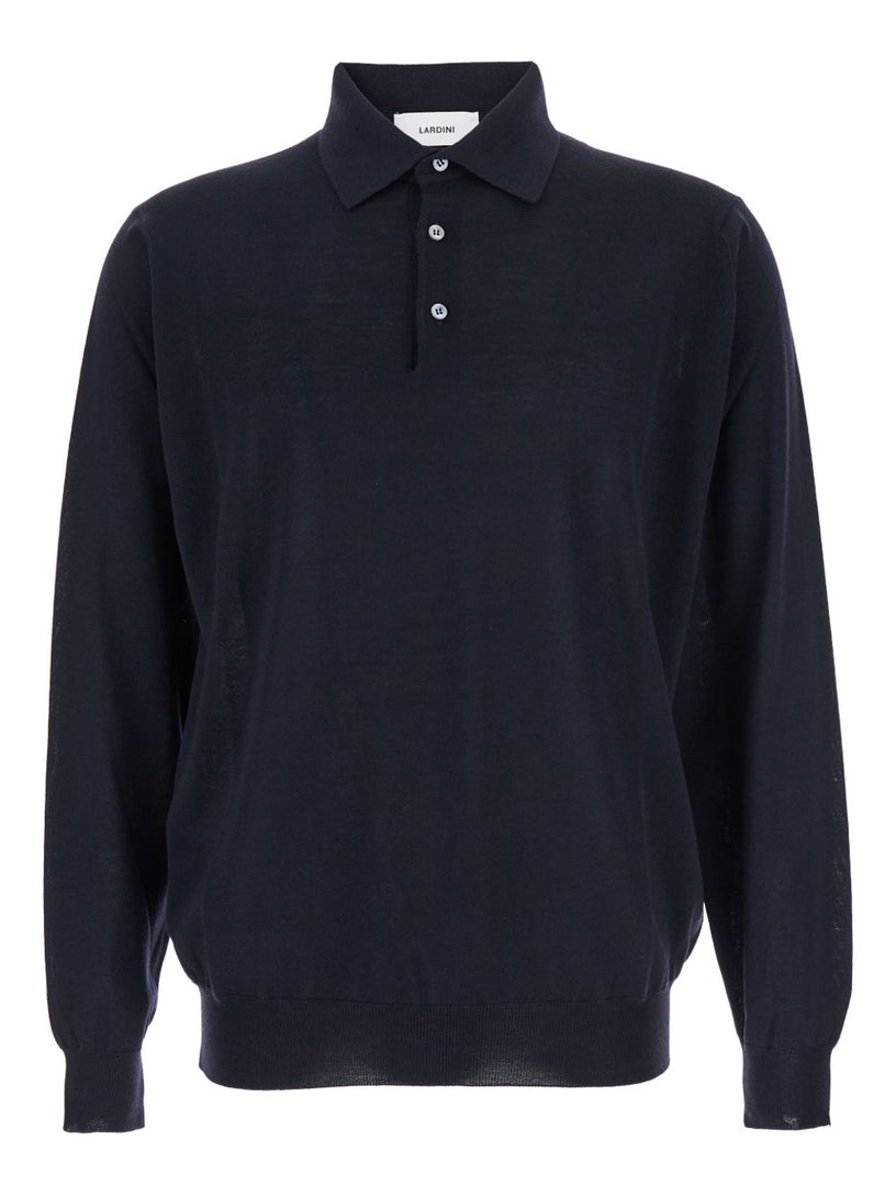 Wool polo shirt