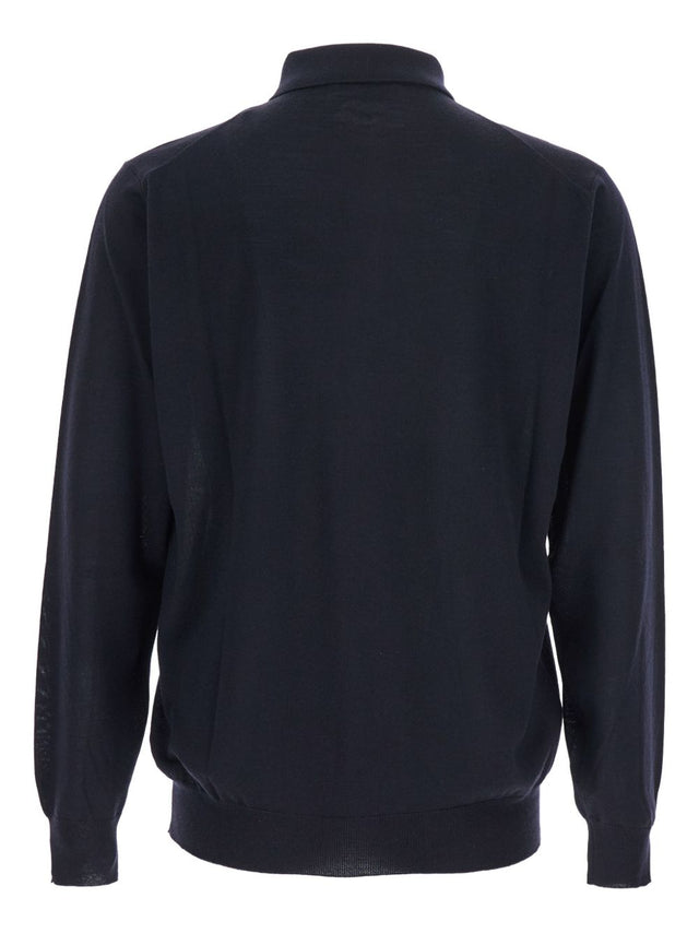 Wool polo shirt
