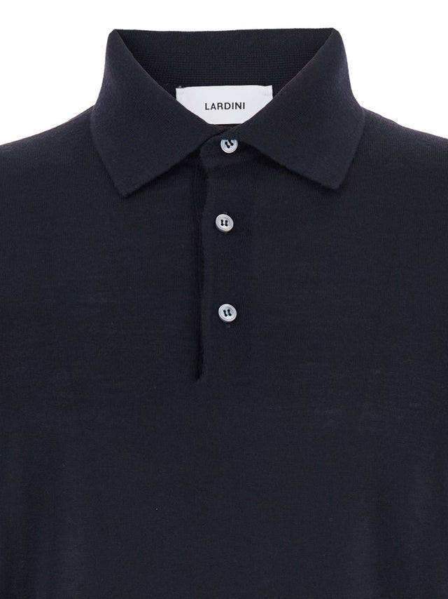 Wool polo shirt