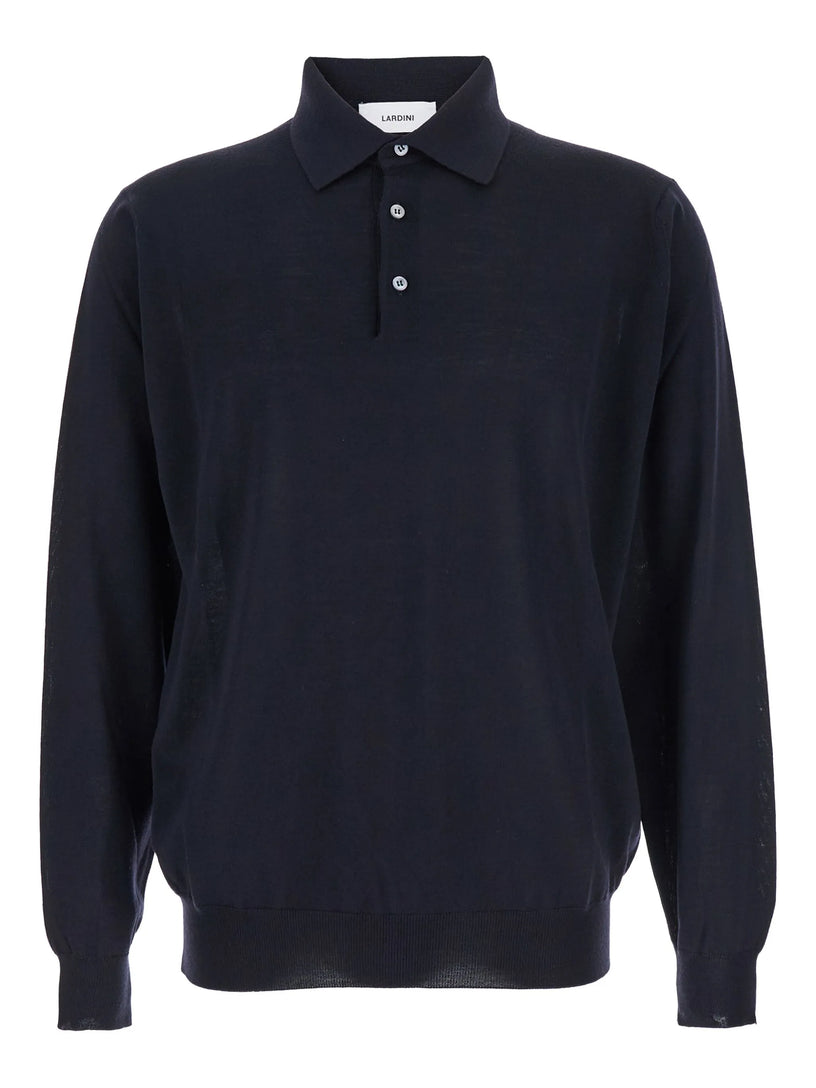 Wool polo shirt