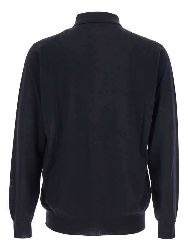 Wool polo shirt