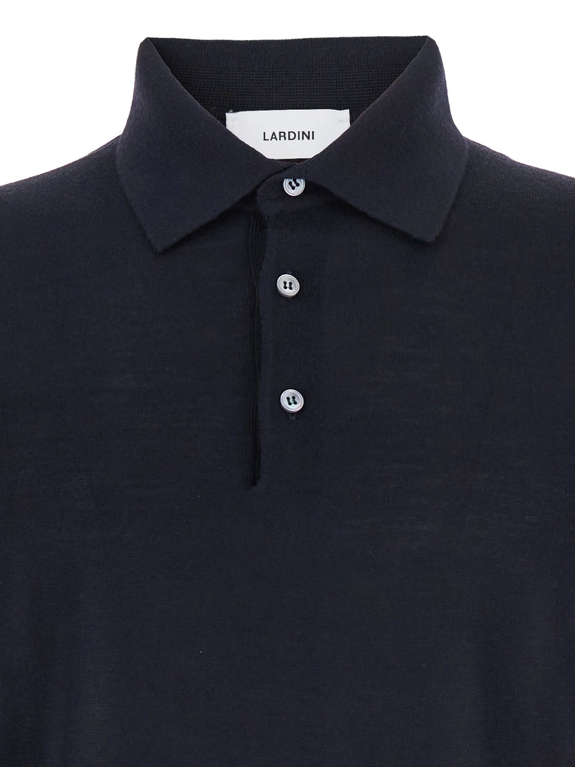 Wool polo shirt