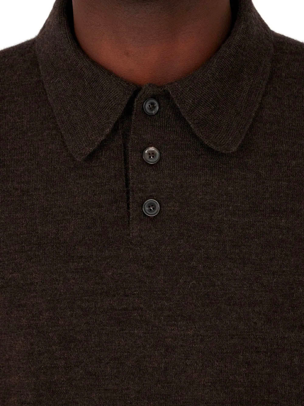 Knitted polo shirt
