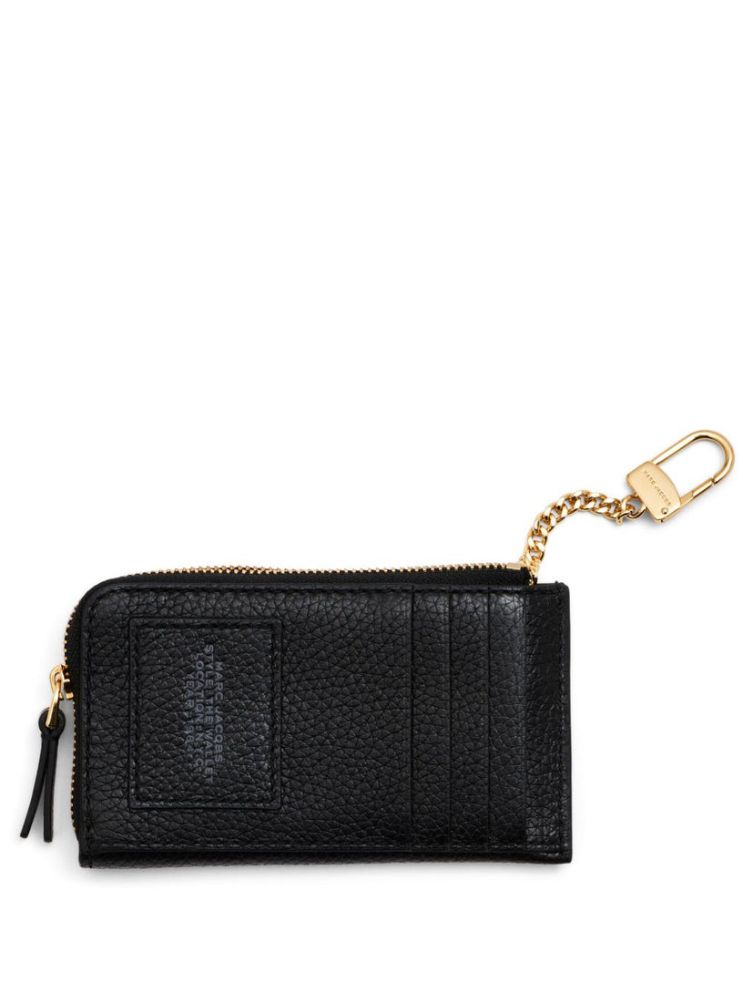 Top Zip Leather Multi Wallet