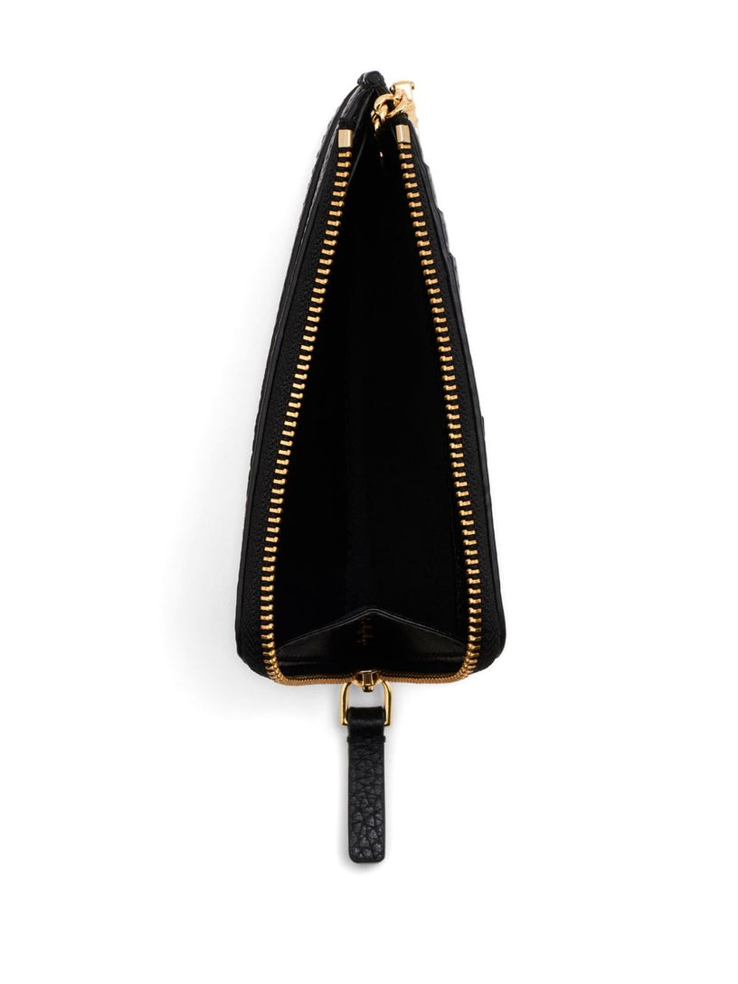 Top Zip Leather Multi Wallet