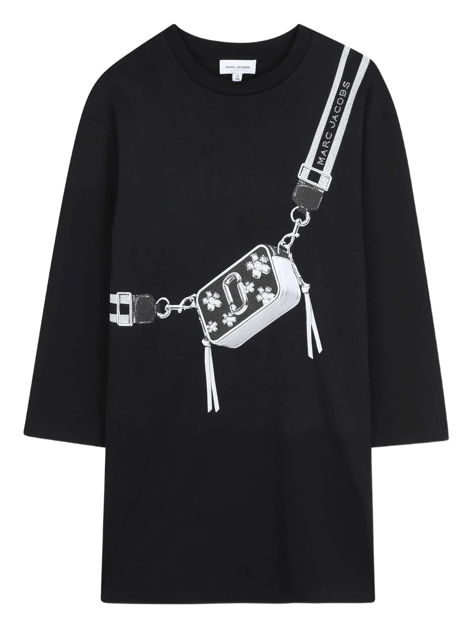 Snapshot bag-print mini dress