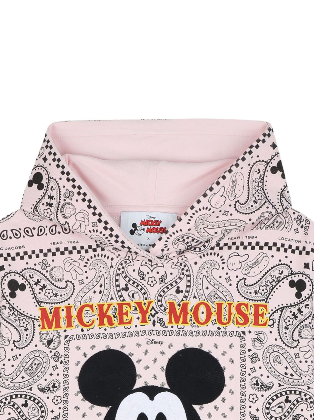 Paisley-print hooded dress