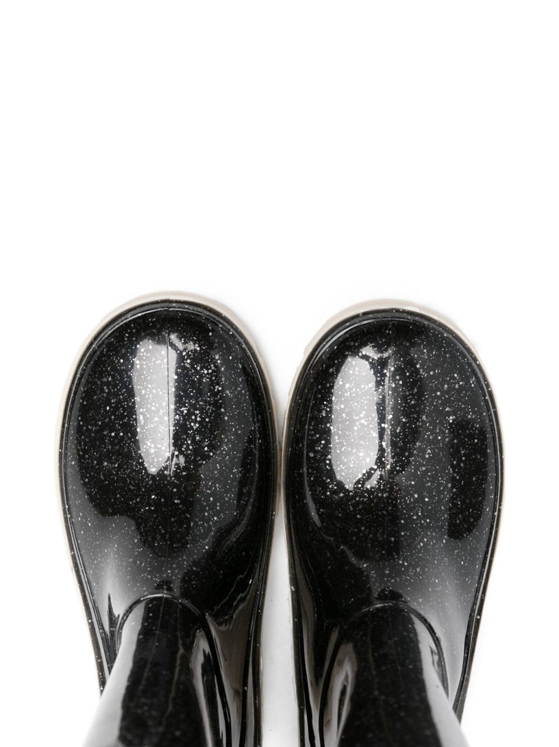 Glitter-detail rubber boots
