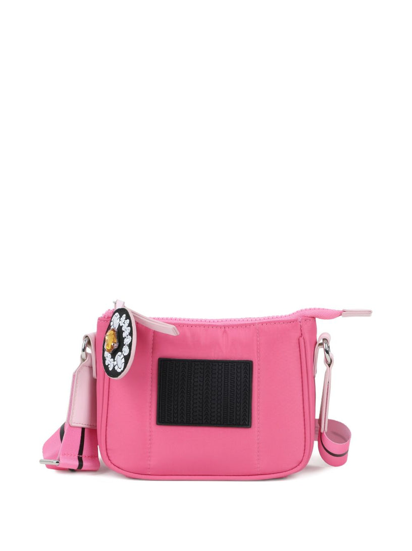 Logo-patch cross body bag