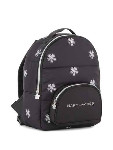 Floral-print padded backpack