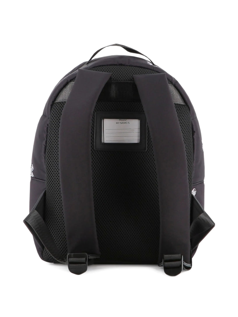 Floral-print padded backpack