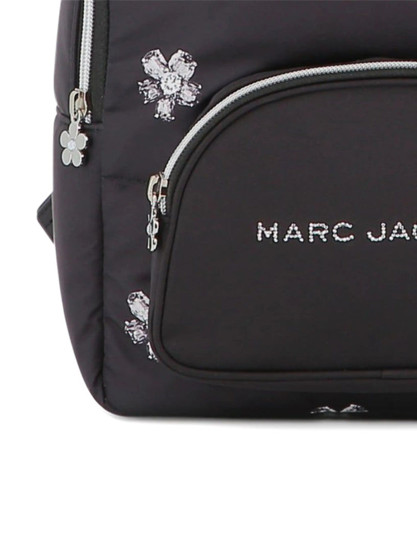 Floral-print padded backpack