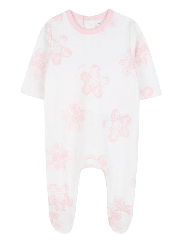 Floral-print babygrow (set of three)