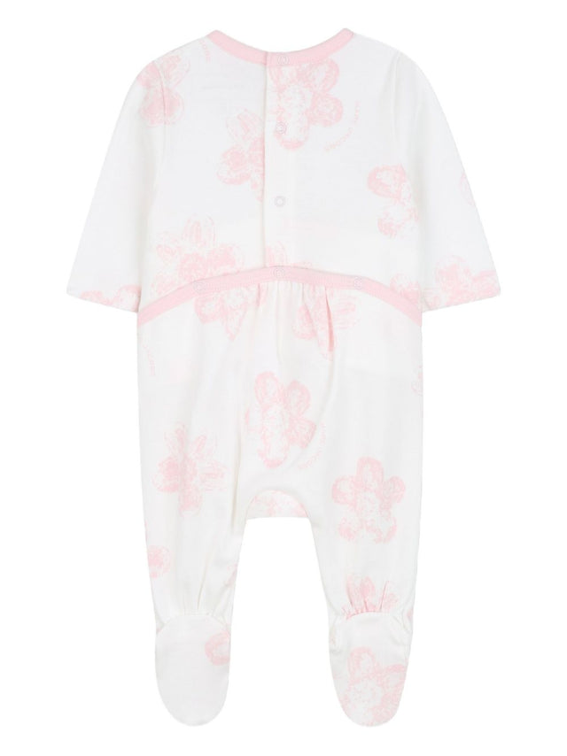 Floral-print babygrow (set of three)