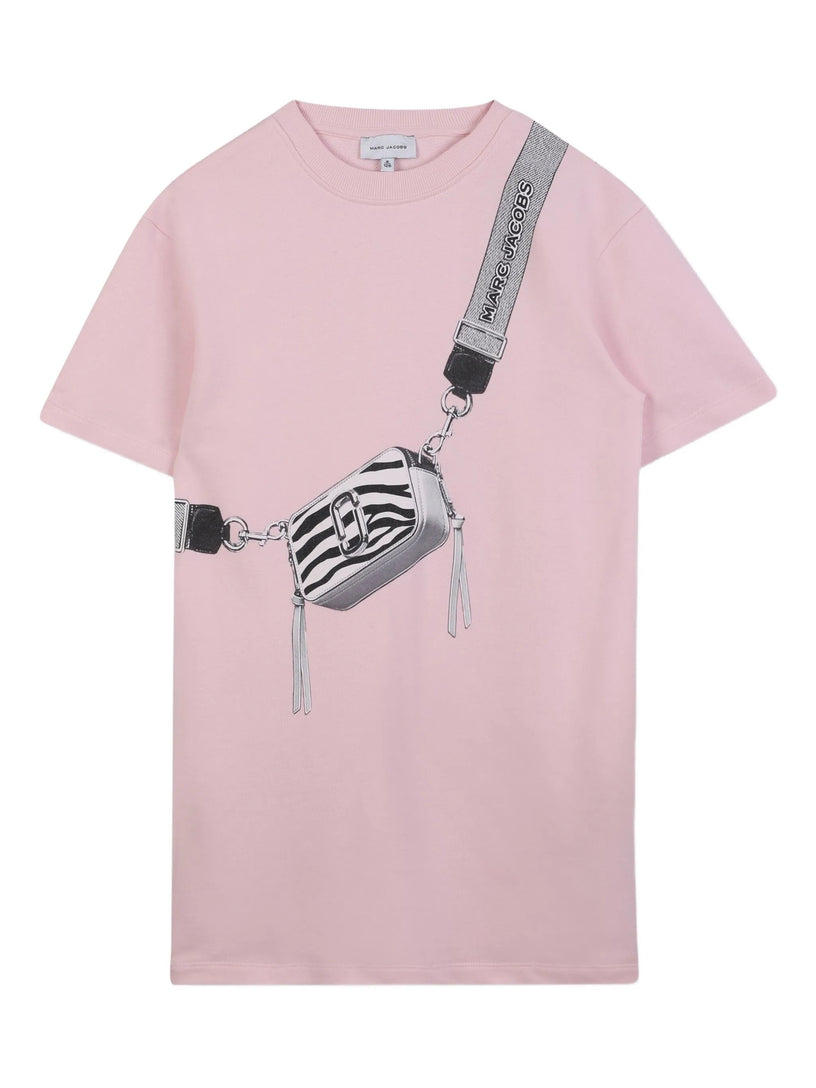 Snapshot bag-print mini dress