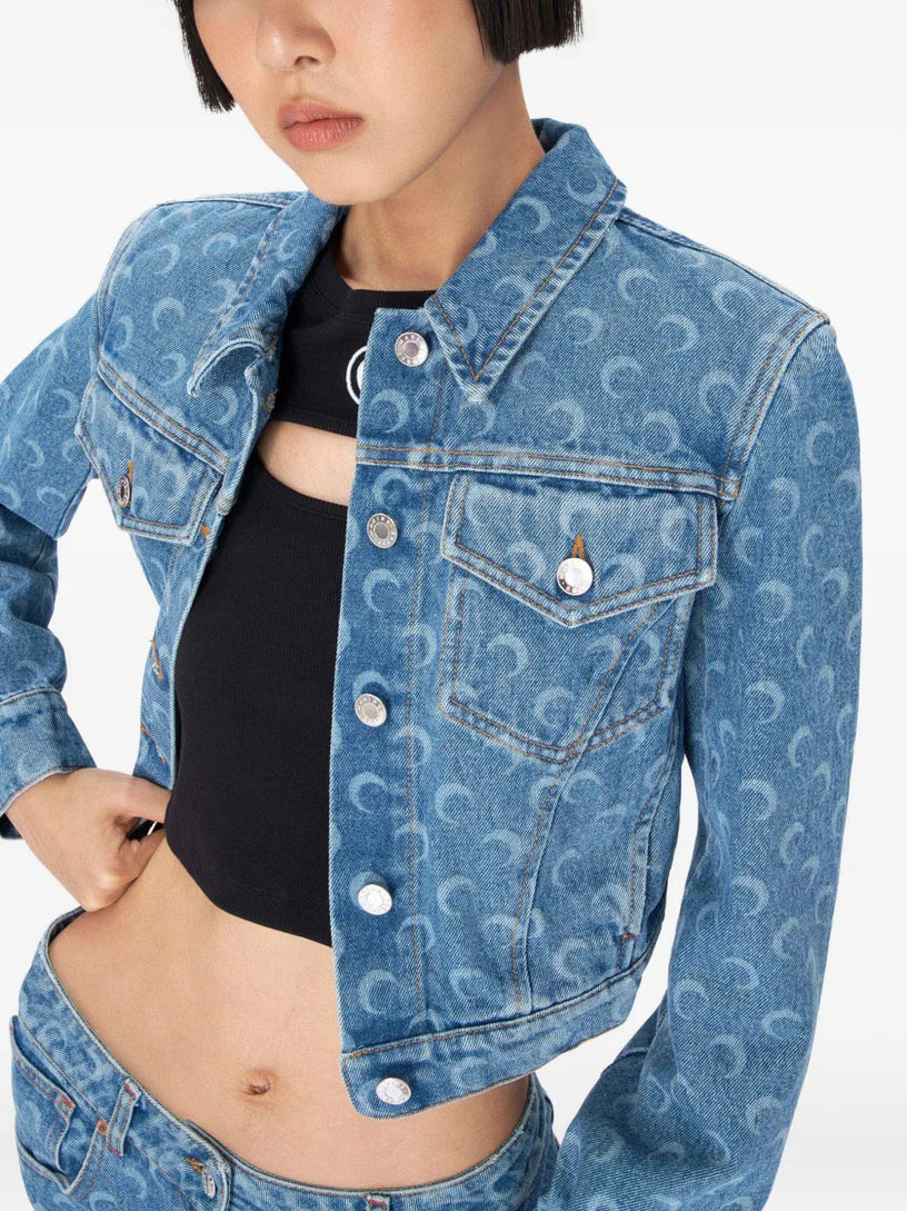 Moon laser denim jacket