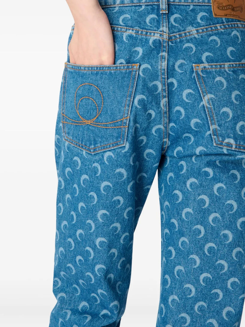 Moon laser jeans